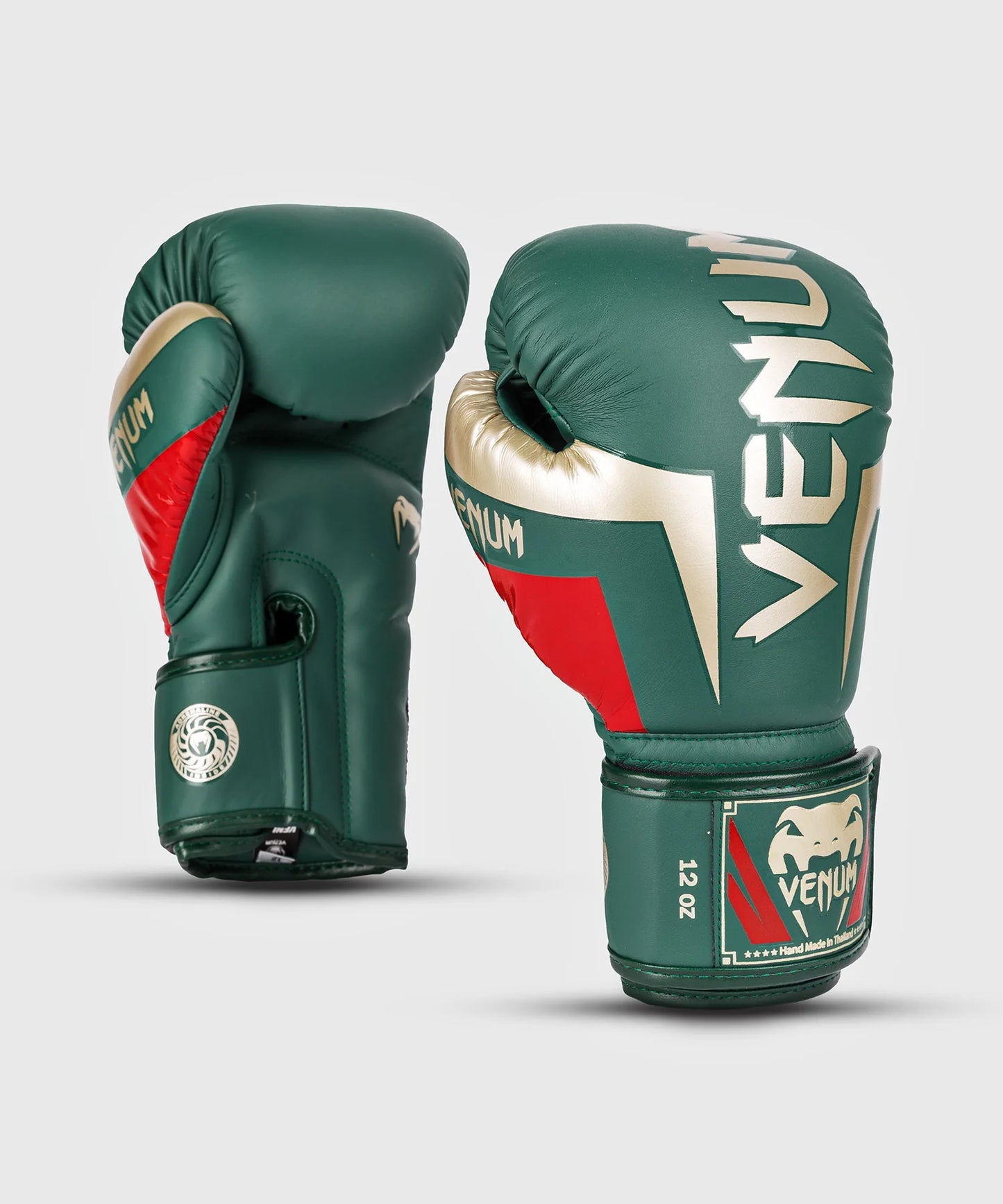 Guantes de Box Venum Elite (Verde / Dorado) (Edición Especial)  (Disponible por Encargo)