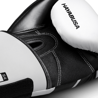 Guantes de Box Hayabusa S4 para Niños (Blanco / Negro) (Disponible por Encargo)
