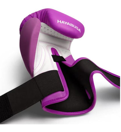 Guantes de Box Hayabusa T3 Neón (Morado / Blanco) (Disponible por Encargo)