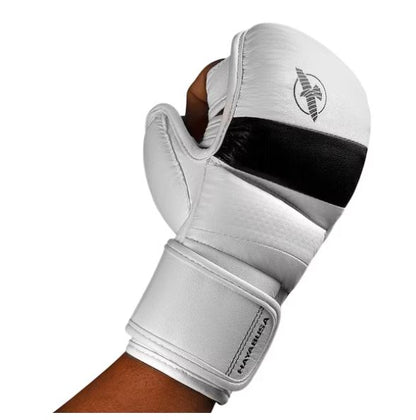 Guantes de MMA Hayabusa T3 (Sparring) (Blanco / Negro) (Disponible por Encargo)