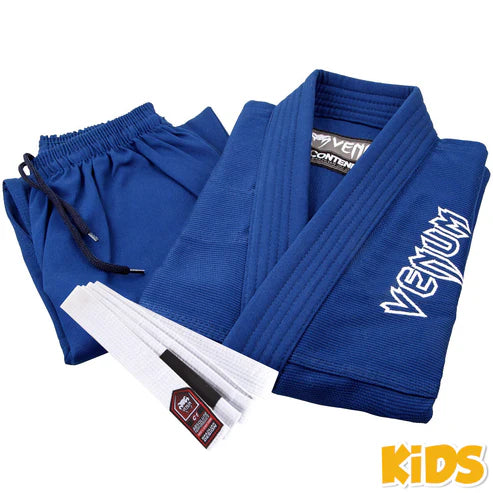 Uniforme de Jiujitsu Brasileño Venum Contender para Niño (Azul) (Disponible por Encargo)