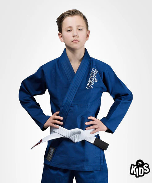 Uniforme de Jiujitsu Brasileño Venum Contender para Niño (Azul) (Disponible por Encargo)