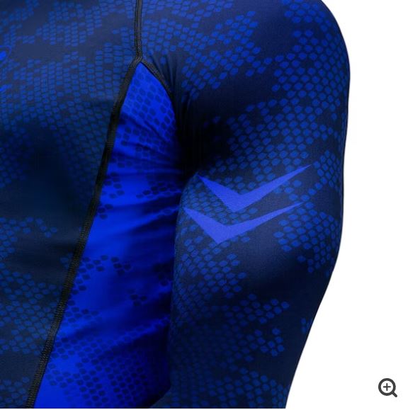 Rashguard Manga Larga Hayabusa Ranked (Azul) (Disponible por Encargo)