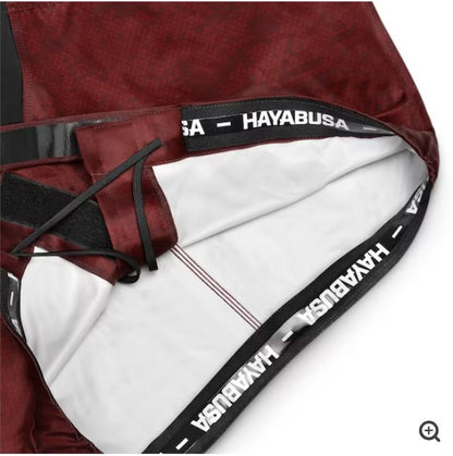 Fightshorts Hayabusa Hexagon (Largos) (Rojo) (Disponible por Encargo)