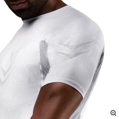 Rashguard Manga Corta Hayabusa Ranked (Blanco) (Disponible por Encargo)