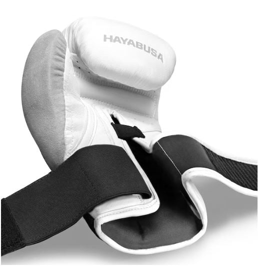 Guantes de Box Hayabusa T3 (Blanco / Plateado) (Disponible por Encargo)