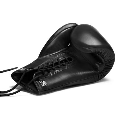 Guantes de Box Hayabusa Pro con Cierre con Cordón (Negro) (Disponible por Encargo)