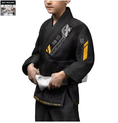 Uniforme de Jiujitsu Brasileño Hayabusa Ascend para Niño (Negro) (Disponible por Encargo)