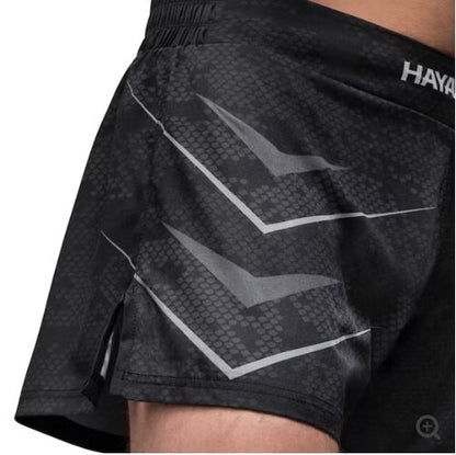 Fightshorts de Kickboxing Hayabusa Arrox (Negro) (Disponible por Encargo)