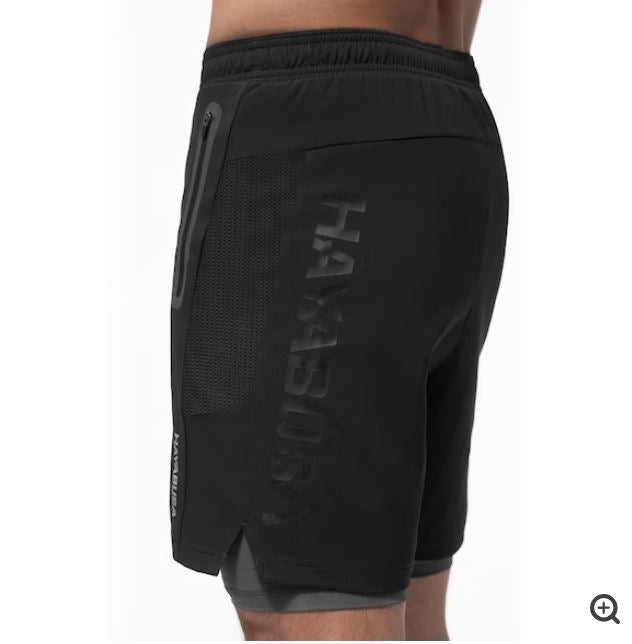 Shorts Hayabusa Performance (Negro / Gris) (Disponible por Encargo)