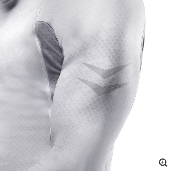 Rashguard Manga Larga Hayabusa Ranked (Blanco) (Disponible por Encargo)