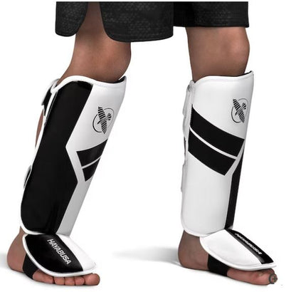 Espinilleras para Niño Hayabusa S4 (Blanco / Negro) (Disponible por Encargo)