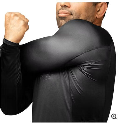 Rashguard Manga Larga Hayabusa Geo (Gris) (Disponible por Encargo)