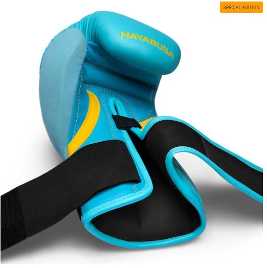 Guantes de Box Hayabusa T3 Edición Especial (Celeste / Amarillo) (Disponible por Encargo)