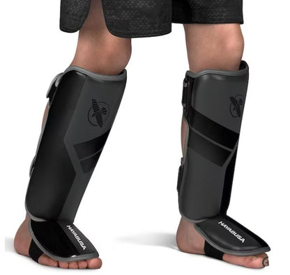 Espinilleras para Niño Hayabusa S4 (Gris / Negro) (Disponible por Encargo)