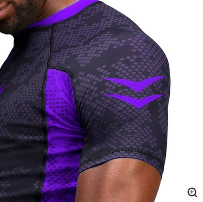 Rashguard Manga Corta Hayabusa Ranked (Morado) (Disponible por Encargo)