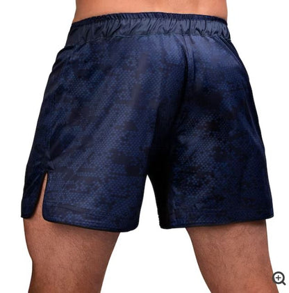 Fightshorts Hayabusa Hexagon (Cortos) (Azul) (Disponible por Encargo)