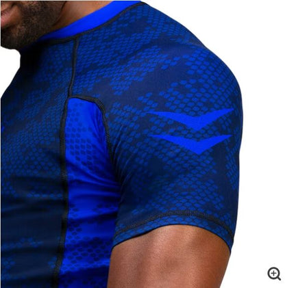 Rashguard Manga Corta Hayabusa Ranked (Azul) (Disponible por Encargo)