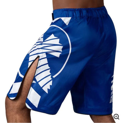 Fightshorts Hayabusa Icon (Largos) (Azul / Blanco) (Disponible por Encargo)