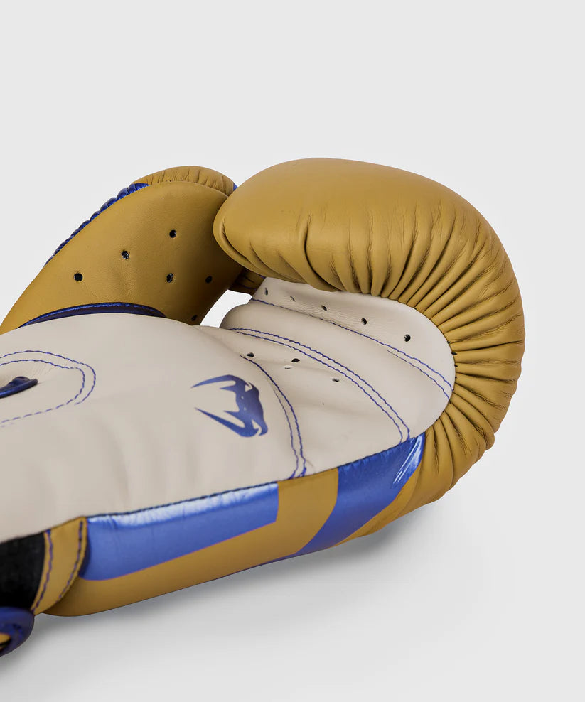 Guantes de Box Venum Elite (Café / Azul) (Edición Especial)  (Disponible por Encargo)