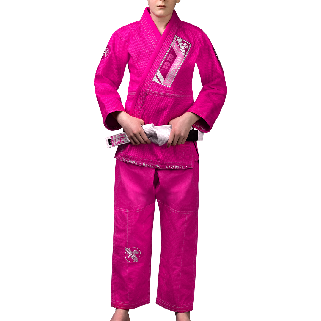 Uniforme de Jiujitsu Brasileño Hayabusa Ascend para Niño (Rosado) (Disponible por Encargo)