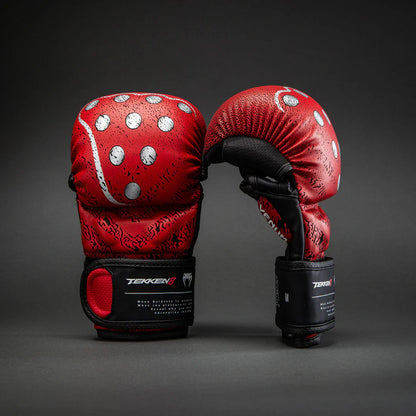 Guantes de MMA Venum x Tekken 8 Edición Kazuya (Sparring) (Rojo / Negro) (Disponible en Costa Rica)