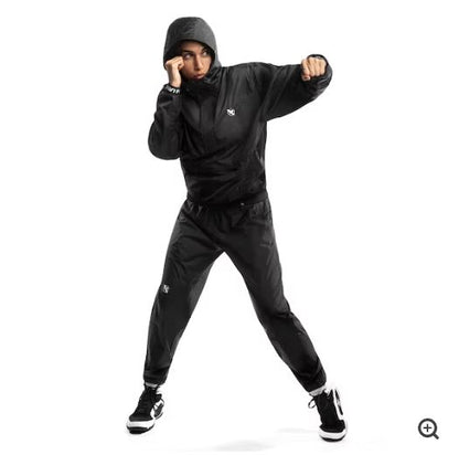 Traje de Sauna Unisex Hayabusa Pro (Con Hoodie) (Negro) (Disponible por Encargo)