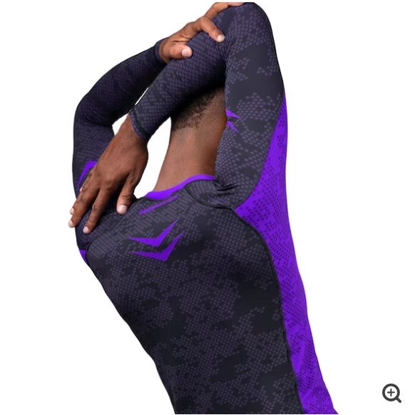 Rashguard Manga Larga Hayabusa Ranked (Morado) (Disponible por Encargo)