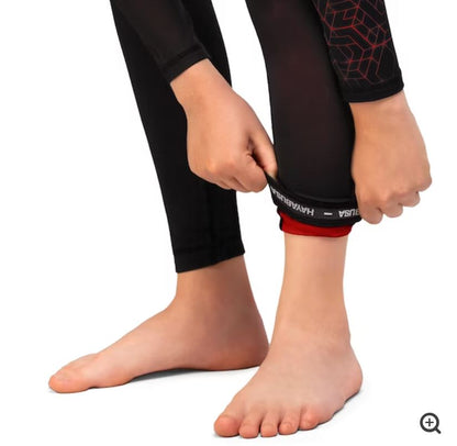 Spats (Licra Larga) para Niños Hayabusa Geo (Rojo) (Disponible por Encargo)