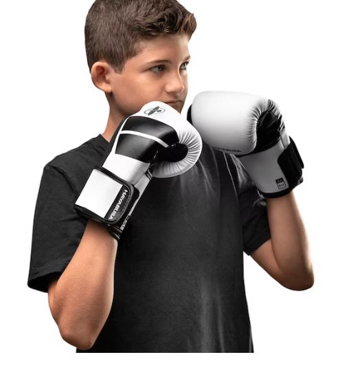 Guantes de Box Hayabusa S4 para Niños (Blanco / Negro) (Disponible por Encargo)
