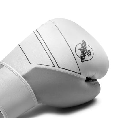 Guantes de Box Hayabusa S4 (Cuero) (Blanco / Negro) (Disponible por Encargo)