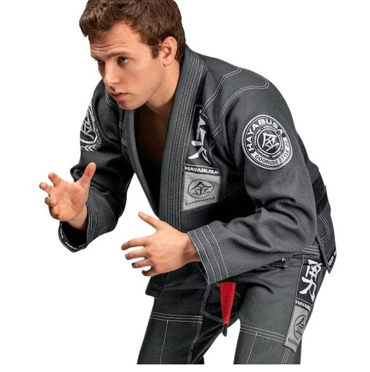 Uniforme de Jiujitsu Brasileño Hayabusa Goorudo 3 (Gris) (Disponible por Encargo)