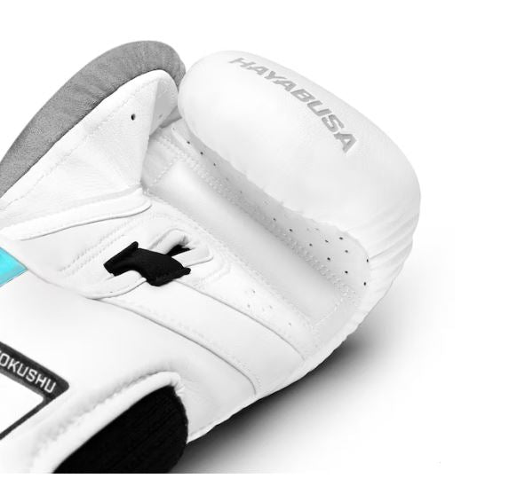 Guantes de Box Hayabusa T3 (Blanco / Plateado) (Disponible por Encargo)