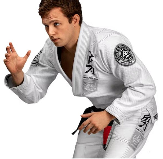 Uniforme de Jiujitsu Brasileño Hayabusa Goorudo 3 (Blanco) (Disponible por Encargo)