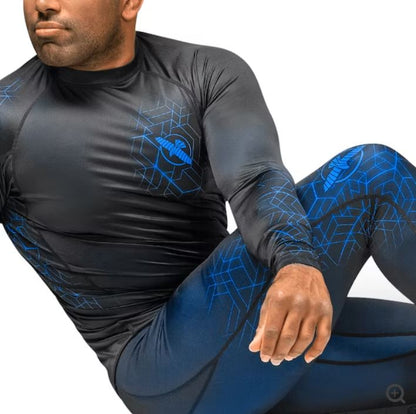 Spats (Licra Larga) Hayabusa Geo (Azul) (Disponible por Encargo)