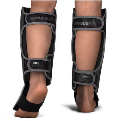 Espinilleras para Niño Hayabusa S4 (Negro / Gris) (Disponible por Encargo)