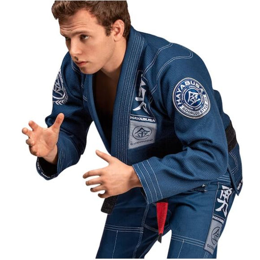 Uniforme de Jiujitsu Brasileño Hayabusa Goorudo 3 (Azul) (Disponible por Encargo)