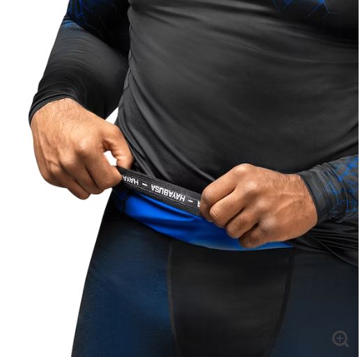 Rashguard Manga Larga Hayabusa Geo (Azul) (Disponible por Encargo)