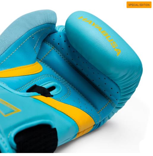 Guantes de Box Hayabusa T3 Edición Especial (Celeste / Amarillo) (Disponible por Encargo)