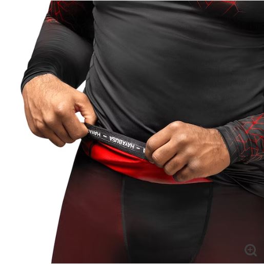 Rashguard Manga Larga Hayabusa Geo (Rojo) (Disponible por Encargo)