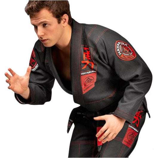 Uniforme de Jiujitsu Brasileño Hayabusa Goorudo 3 (Negro) (Disponible por Encargo)