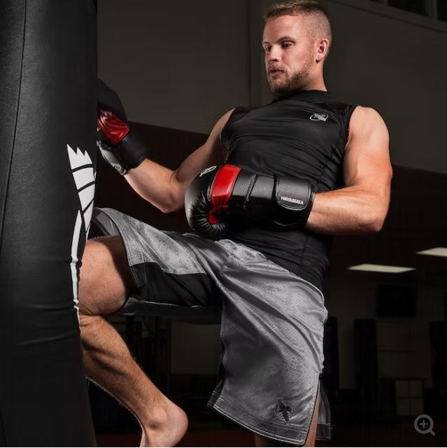 Fightshorts Hayabusa Hexagon (Largos) (Gris) (Disponible por Encargo)