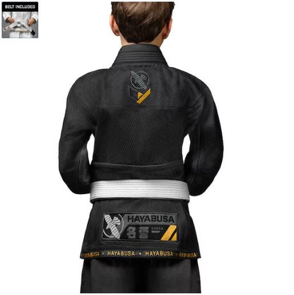 Uniforme de Jiujitsu Brasileño Hayabusa Ascend para Niño (Negro) (Disponible por Encargo)