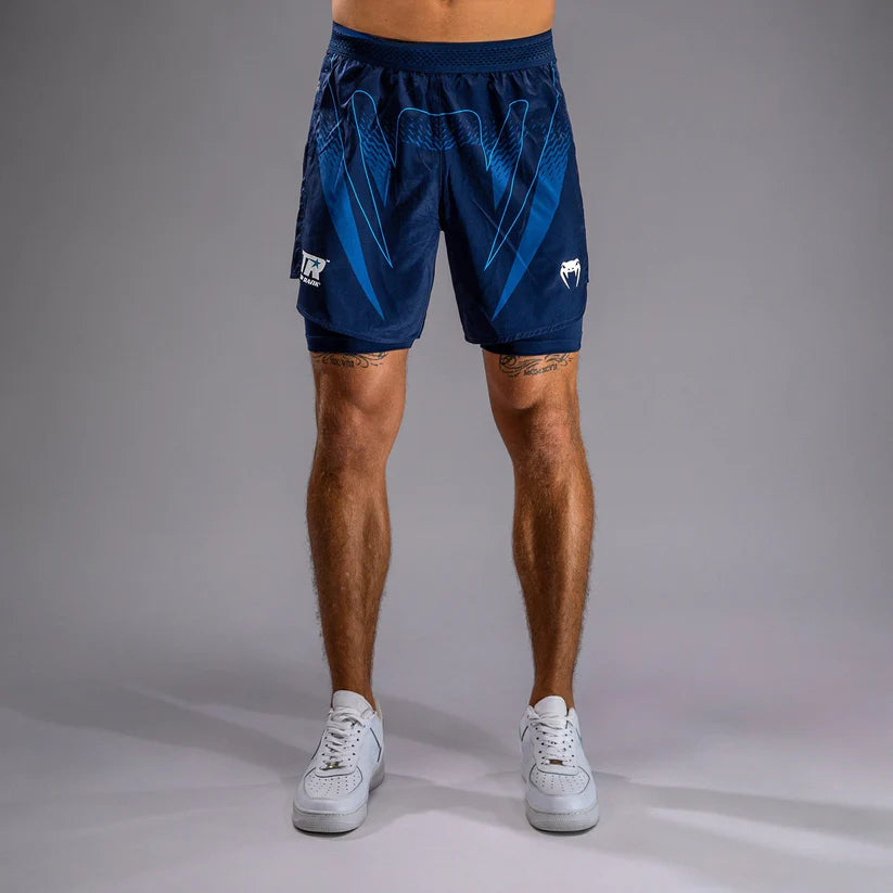 Shorts de Entrenamiento para Hombre Venum x Top Rank (Azul) (Disponible en Costa Rica)