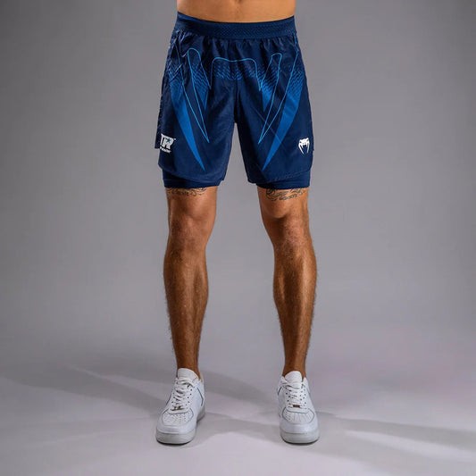 Shorts de Entrenamiento para Hombre Venum x Top Rank (Azul) (Disponible en Costa Rica)