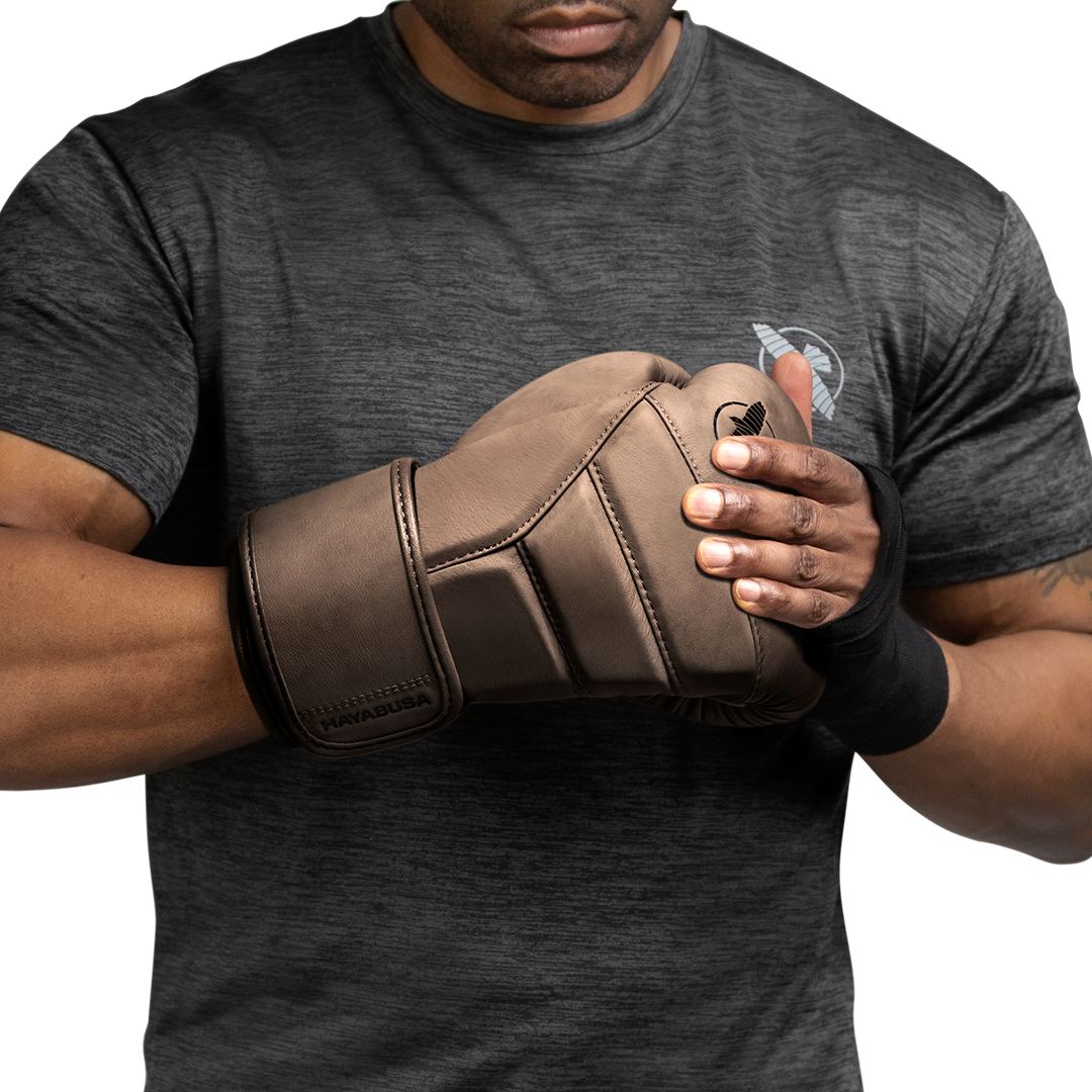 Guantes de Box Hayabusa T3 de Cuero de Lujo (Café) (Disponible por Encargo)