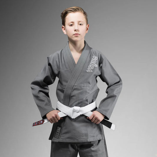 Uniforme de Jiujitsu Brasileño Venum Contender para Niño (Gris) (Disponible por Encargo)
