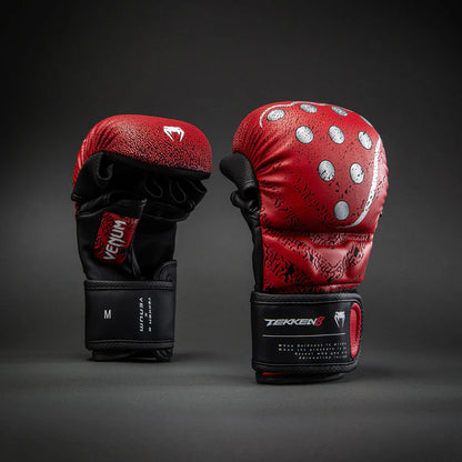 Guantes de MMA Venum x Tekken 8 Edición Kazuya (Sparring) (Rojo / Negro) (Disponible en Costa Rica)