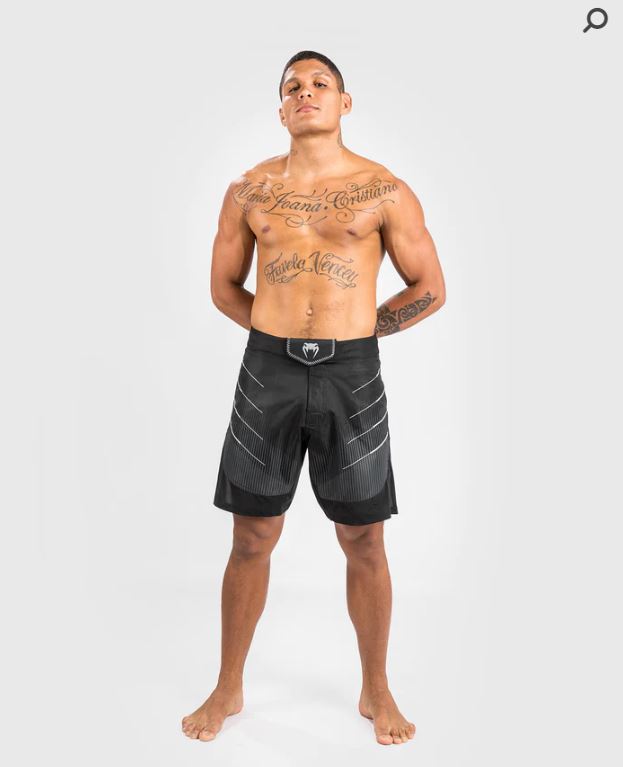 Fightshorts Venum Biomecha (Negro / Gris) (Disponible en Costa Rica y por Encargo)