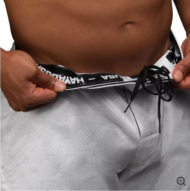 Fightshorts Hayabusa Hexagon (Cortos) (Blanco) (Disponible por Encargo)